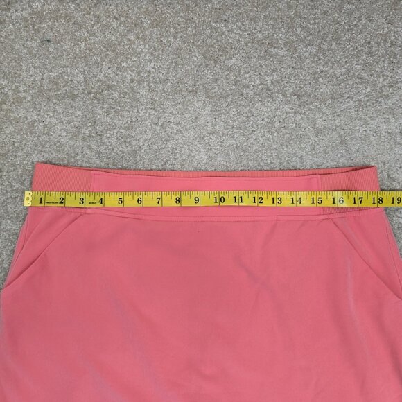 32 Degrees Cool Skort Elastic Stretch Waist Comfort Pockets Shorts Coral Large - Picture 6 of 7
